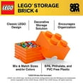 thumbnail image 3 of LEGO Brique de Rangement 4, Orange Vif, 3 of 5