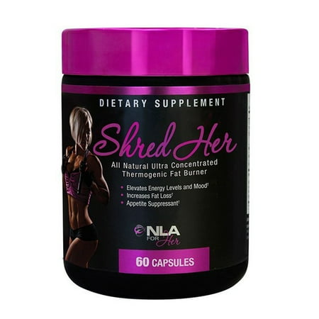 NLA For Her - Shred Son All Natural Ultra concentré thermogénique brûleur de graisse - 60 Capsules