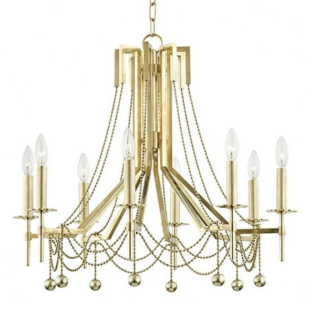 

8-Light Chandelier 27.5 inches Wide By 25 inches High-Aged Brass Finish Bailey Street Home 116-Bel-2973468