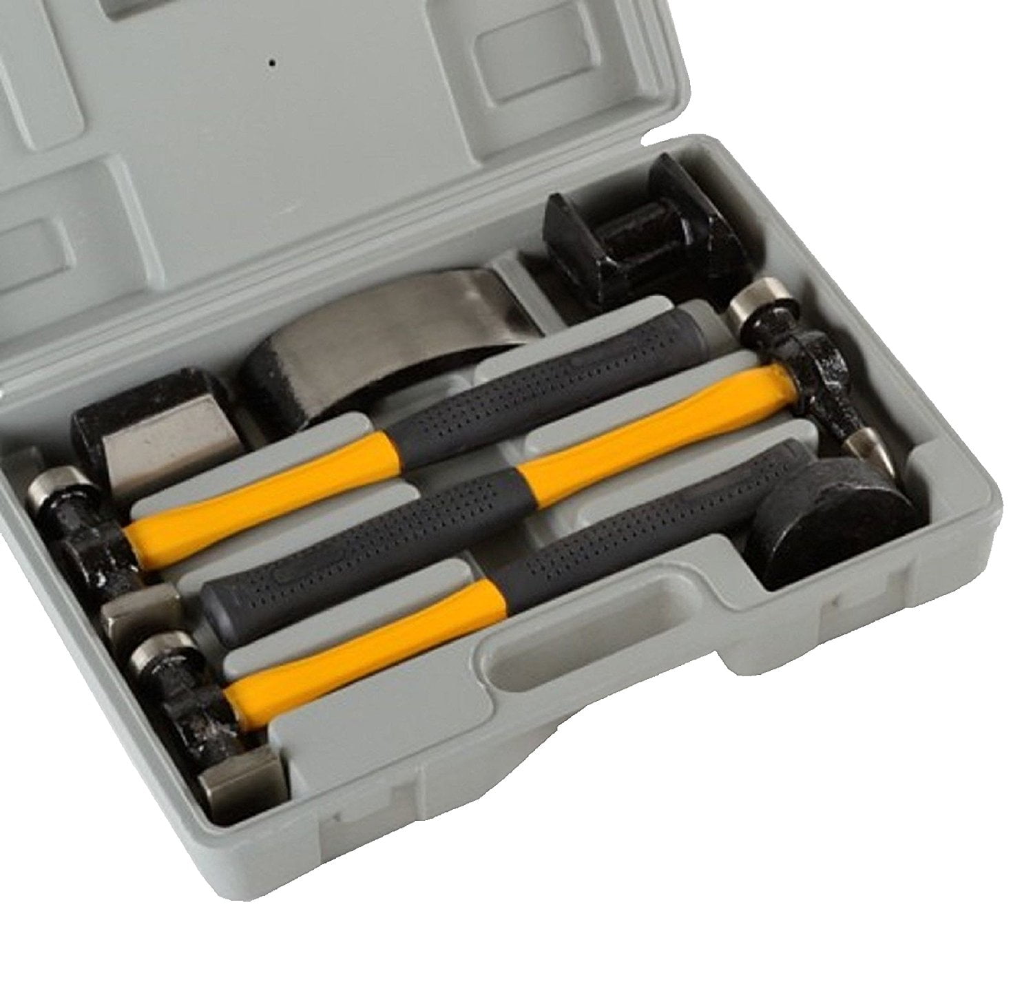 7pc Fiberglass Auto Body Repair Tools Fender Tool Kit Hammer Dolly Dent