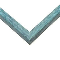 42x8 Shadow Box Frame Blue | 1.125 inches Deep Real Wood Rustic Shadowbox Display Frame | UV