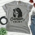 thumbnail image 2 of Cavalier Mom, Unisex Women's Shirt, Cavalier King Charles Spaniel, Cavalier Owner, Funny Dog Mom Gift, Dark Heather Gray, Large, 2 of 6