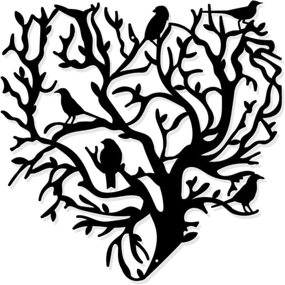 Gothic Metal Wall Decoration Vintage Matte Wall Hanging Decoration Silhouette Wall Decoration for Home Bedroom, Living Room, Garden, Hotel, Office, Wall Decoration