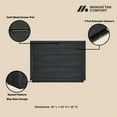 thumbnail image 4 of Evelyn Modern 32 Nightstand 4.0 with 3 Full Extension Drawers in Charcoal Grey, 4 of 10