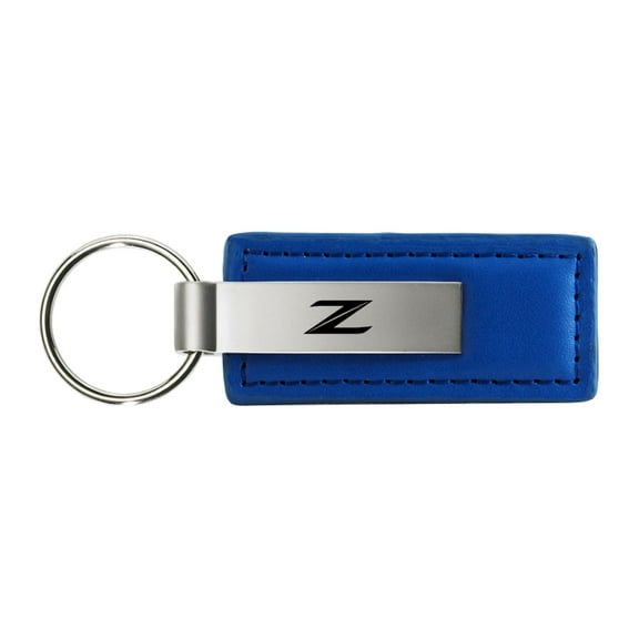 Nissan Z Rectangular Leather Key chain (Blue)