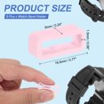 thumbnail image 2 of Soporte para Correa de Reloj Uxcell, Partes Universales de Reemplazo de Correa de Silicona para Reloj Deportivo Ligero Rosa Claro 16 mm, 2 of 7