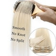 thumbnail image 6 of MY-LADY 8Pcs 18Clips Clip in Hair Extensions Human Hair for Women Double Weft Brazilian Remy Straight Human Hair Clip in Hairpiece 14inch #70 Bleach White, 6 of 8