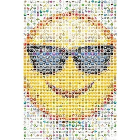 Posterazzi SCO3199 Emoji Sunglasses Mosaic Poster Print - 24 x 36 in.