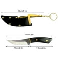 thumbnail image 2 of ICQOVD Ebony Handle Knife Outdoor Camping Fishing Knife,Elegant Wooden Handle Fruit Knife for Household Kitchen Use,Camping,Fishing and Daily Cutting Tasks, 2 of 5