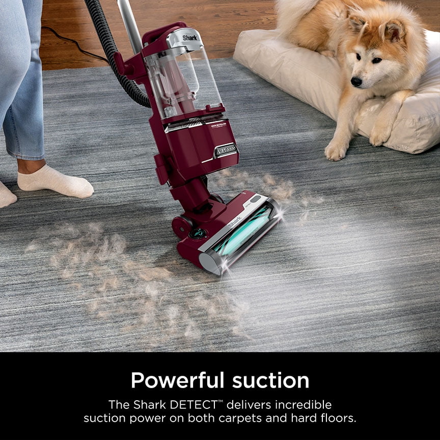 Shark Detect Lift-Away ADV Upright Vacuum, Pet Friendly, Floor Detect, Direction Detect, PowerFins Self-Cleaning Brushroll, LA492 Burgundy
