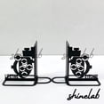 thumbnail image 3 of Shinelab Optometry Metal Bookends Custom Optometrist Name Bookend Gift, Office Desk Bookshelf Decor 7034, 3 of 3