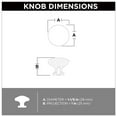 thumbnail image 4 of Franklin Brass P29523k-B1 Fulton 1-1/8" Round Cabinet Knob - Soft Iron, 4 of 7