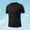 Black, variant on Compression Shirt Men Qiggri Man Solid-Color Casual Sport Loose Short Sleeve Round-Neck Blouses Top Men Shirts Casual
