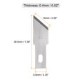thumbnail image 2 of Uxcell Exacto Knife Blades #20 Hobby Knife Blades Precision Exacto Blades Hobby Knife Blade Refills 40 Pack, 2 of 6