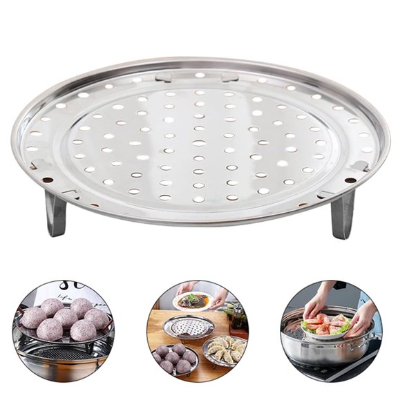Steamer Rack, 7.87'' Stainless Steel Steaming Rack, Steam Tray with Stand, for Steamer Cookware Instant Pressure Cooker Multi-functional Steamer Basket, 1Pcs