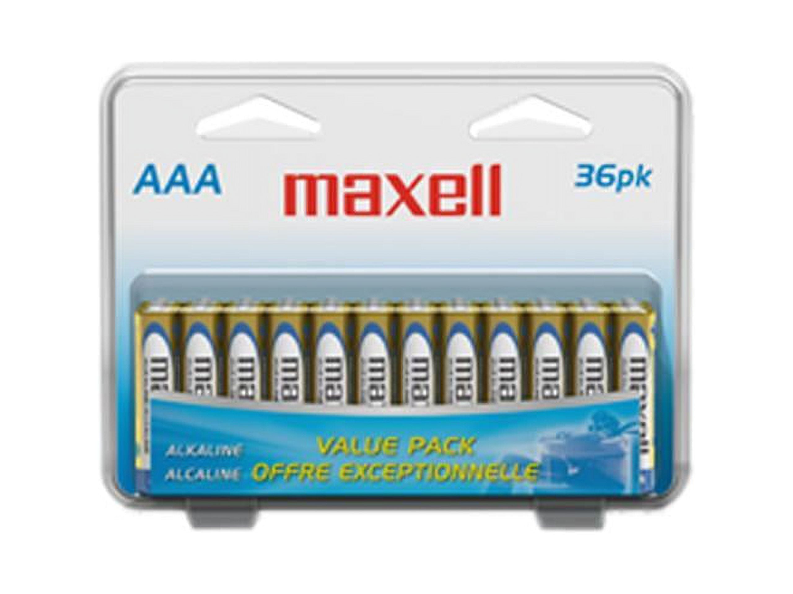 Maxell AAA Alkaline Battery 36 Pack