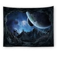 thumbnail image 1 of Microtela de pared Tapestry Universe con cielo estrellado, 150 x 150 cm, 1 of 2