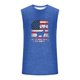 thumbnail image 3 of Tanque Deportivo de Cuello Redondo de la Impresión de la Moda Casual de los Hombres, Blusa de Poliéster sin Mangas para el Uso Diario Casual Al Aire Libre, 3 of 5