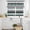 Turquoise, variant on Sage Green Black Stripe Kitchen Curtains Sets for Windows 36 Inch Length, Modern Abstract Coarse Striped Rod Pocket Window Treatments Tier Curtains and Valances Set for Bedroom/Bathroom