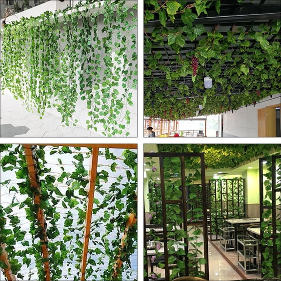 Luxshiny 12- Artificial Rattan Vine Pendant Decorations for Home, Party, Wedding, and Event Decor