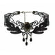 thumbnail image 2 of Collares gargantilla de encaje negro Collar con colgante de cristal vintage Accesorios de cadena punk para mujer Gótico, 2 of 8