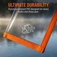 thumbnail image 2 of Fishing Lure Wraps 10 Packs - Durable Clear PVC Lure Covers Keeps Fishing Safe Easily See Lures Fishing Hook Covers Bait Storage, Orange, M, 2 of 8