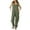 Army Green, variant on Fancifize Women Overalls Romper Casual Loose Fit Jumpsuit Adjustable Straps Sleeveless Linen long Pants Festival Street Style with Pocket XXL,Gray