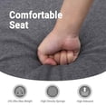 thumbnail image 5 of vidaXL Massage Recliner Chair, Adjustable Backrest/ Footrest, Light Gray Fabric Reclining Sofa, 5 of 5