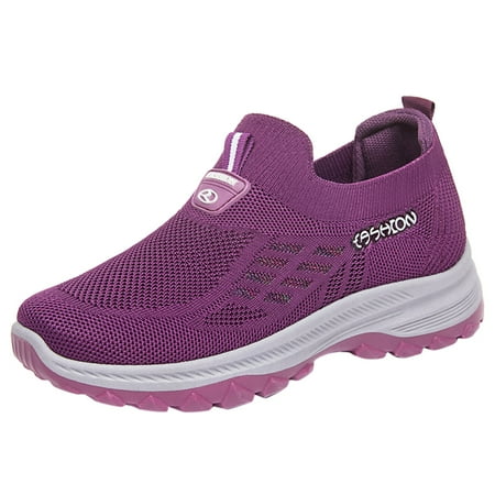 

fvwitlyh Sneakers for Women Clearance Womens Slip On Sneakers Comfort Casual Canvas Shoes