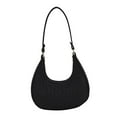thumbnail image 1 of Bolso de mano ligero Salvador para mujer de fieltro negro, 1 of 10