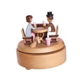 thumbnail image 2 of Caja musical de cuerda coleccionable Toca melodía Hermosa rotación clásica Manualidades Pareja, 2 of 9