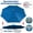 BLUE, variant on Replacement Canopy Cover for 10' Cantilever Patio Umbrella Offest Parasol Top Cover (Green)