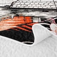 thumbnail image 5 of Homewish Japanese Cherry Blossom Quilt Full,Ukiyo e E Print Full Bedspread Sets,Black Red Pink,3pcs, 5 of 7