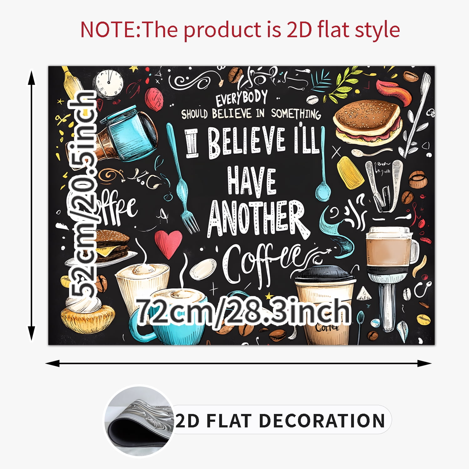 Stove Top Cover for Electric Stove 28 "x 20 ", coffee pattern Heat Resistant Glass Top Stove Cover Protector, Induction Cooktop Protector Stove Top Covers Mat, Kitchen Flat Stove Top Covers