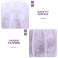 thumbnail image 2 of Phenofice Violet Decorative Round Plastic Lampshade Sturdy Practical Lamp Cover for Bedroom Decor, 2 of 7
