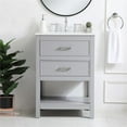 thumbnail image 6 of 24 inch Single Bathroom Vanity in Grey, 6 of 14
