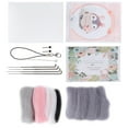 thumbnail image 2 of FLAMEEN Needle Felting Kit, Wool Needle Felting Starter Kit For Beginners For Ute Animal Plush Doll DIY Making Material, 2 of 8