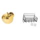 thumbnail image 1 of Escultura de fruta, estatua decorativa, figura de cerámica, cesta de almacenamiento colgante, adorno de escritorio, organizador de pared de alambre, d, 1 of 8