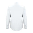 thumbnail image 5 of Rggeeun Men Tshirts Solid Color Turndown Collar Short Sleeve Top Tee Casual Loose Fit Comfortable Daily Wear Spring Summer Outdoor Relaxed Clothes,White,XXXL, 5 of 7