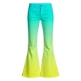 thumbnail image 6 of Girls Bell Bottom Pants High Waist Baggy Girls Wide Leg Pants Girls Back to School Clothes Gradient School Pants for Girls Size 5-16 Years, 6 of 6