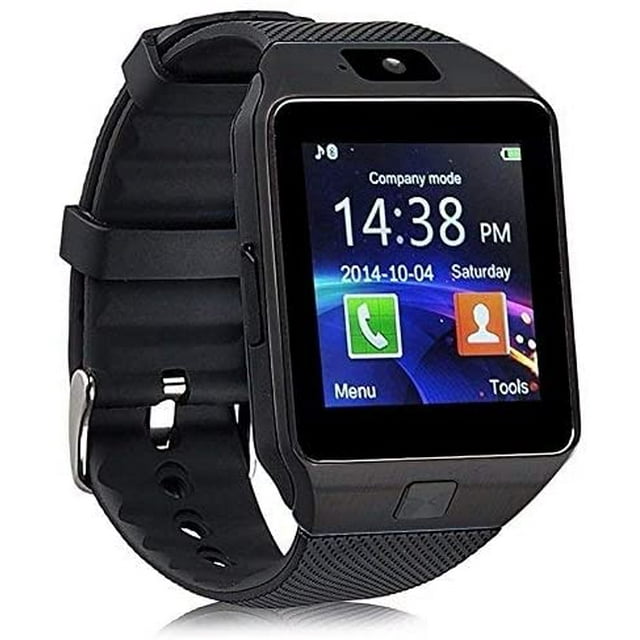 DZ09 Bluetooth Smart Watch - Aeifond Touch Screen Smart Wrist Watch Smartwatch Phone Fitness Tracker with Camera Pedometer SIM TF Card Slot for iPhone iOS Samsung Android for Men Women Kids (Black)