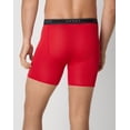 thumbnail image 2 of Hanes Men's Underwear Boxer Briefs Pack - 6-Pack - Performance Stretch Moisture-Wicking Blue/Grey/Black/Red M, 2 of 6