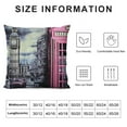 thumbnail image 5 of COMIO  Pink Black Grey Decorative Throw Pillow Covers Eiffel Tower Decor Square  Pillow Cases Cover Pink Paris Outdoor Pillow Covers with Zipper That Girl Room Decor Set of, 5 of 5