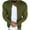 Army Green, variant on Aueoeo Mens Sweatshirt Cardigan Slim Fitted Workout Overcoat Full Zip Up Casual Wrinkled Jackets With Pockets Wine X-Large