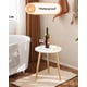 thumbnail image 4 of Set de mesa auxiliar Apicizon con patas de madera blanca, 42 cm y 52 cm, 4 of 9