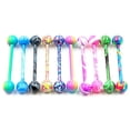 thumbnail image 4 of EASTIN 10PCS/Set Stainless Steel Ball Barbell Tongue Rings Nipple Piercing Body Jewelry, 4 of 7