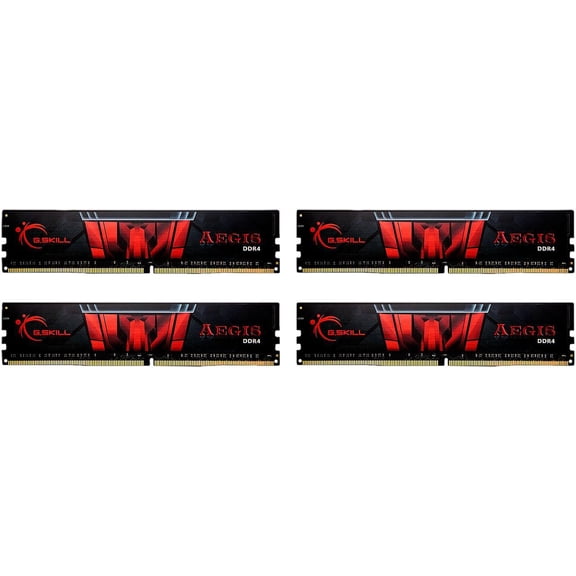 G.SKILL Aegis 32GB (4 x 8GB) DDR4 3200 (PC4 25600) Memory Kit Model F4-3200C16Q-32GIS