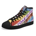 thumbnail image 6 of Love Is Love LGBT High Top Canvas Shoes Sneakers Black Size 7, 6 of 7