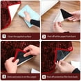 thumbnail image 7 of Selbst Rug Gripper, Reusable Rug Corner Grips, Washable Anti Curling Carpet Grippers for Laminate, Wooden and Tile Floors, 16 Pcs, 7 of 7