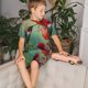 thumbnail image 4 of Balery Hummingbird Floral Paradise Conjunto de Pijama Infantil de Manga Corta con Estampado – Ropa de Dormir de Algodón Suave-3X-Large, 4 of 6